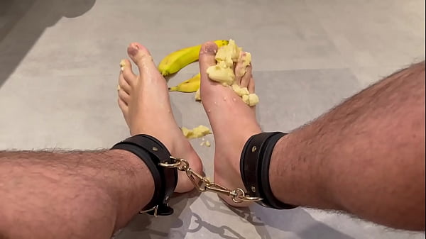 SOLO Foot Play with Banana
