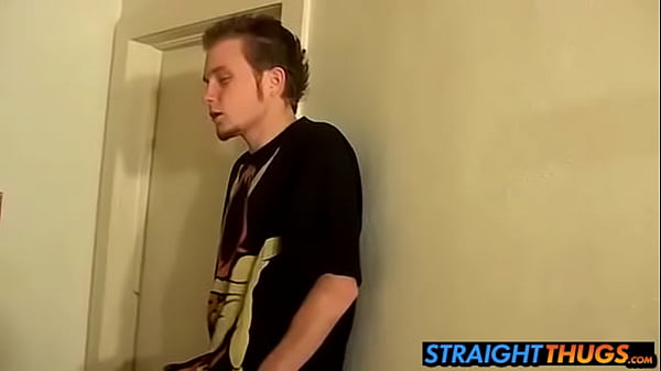 Straight thug Billy cums after stroking his big hard cock