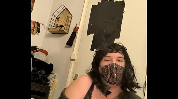 Jinna french chubby sissy try some clothes and strip 2