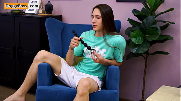Long-haired Young Twink Dennis Butt Play Session