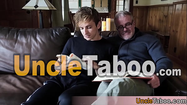 Reading our fav books with uncle can easily end in a roomantic bareback fuking session