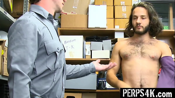 Shoplifting Twink Fucked and Slapped Around until His Furry Chest Is Covered in Two Loads of Cum – Perps4k