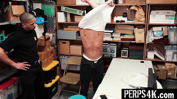 Twink Needs to Comply with The Security Officer for His Freedom – Perps4k