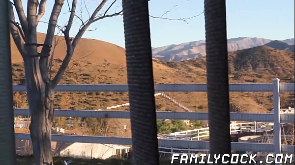 Charming twink breeding with hunk stepdaddy until jizzshot