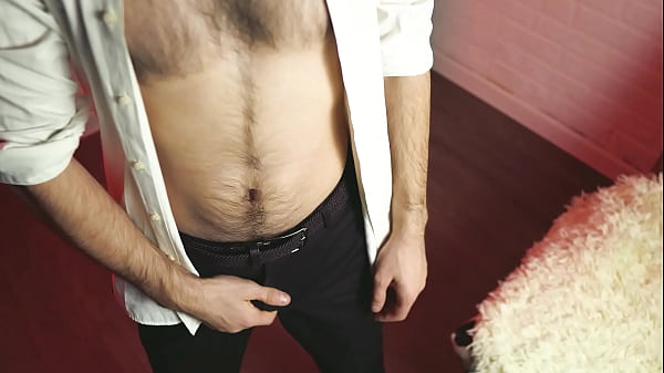 Sexy guy in a suit jerks off. Loud orgasm and lots of cum from Noel Dero. 4K VIDEO