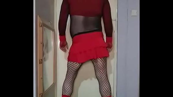sissy crossdresser penis swing and pee shower part 2