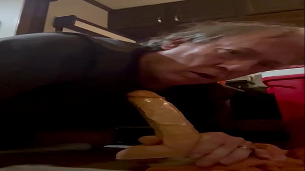 Swallowing my 10” dildo all the way while I’m riding my monster dildo