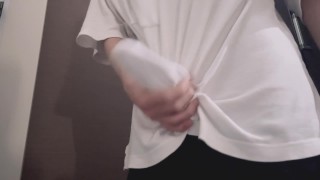 ♡勃起率No.1♡布越し手コキオナニー貫通射精！！！