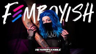 HETEROFLEXIBLE – Goth Femboy Edward Terrant Rides Straight College Footballer Angel Elias’ Fat Cock