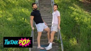 TWINKPOP – Griffin Loves Stretching His Submissive Muscular Boyfriend Brysen’s Butt Hole