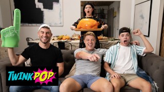 TWINKPOP – Troye Dean And Logan Aarons Hide Under A Blanket For Some Sneaky Cock Stroking