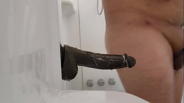 Chubby latino solo dildo session