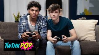 TWINKPOP – Jake Preston & Alex Myers Play A Video Game Before They Play With Each’s Other Dicks