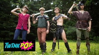 TWINKPOP – Jordan Lake And Shae Reynolds Draw Their Hard Swords Out For An Epic Cock Duel