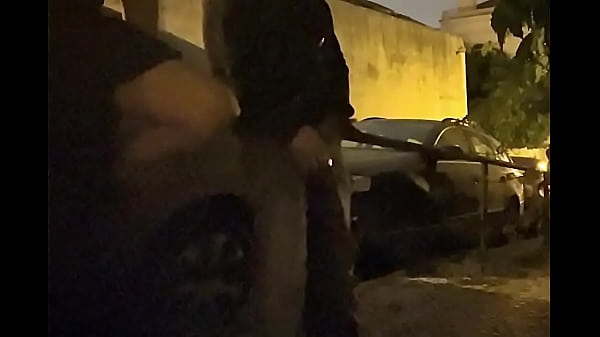 boy dared by flatmate to flash his ass (and cock) in the street