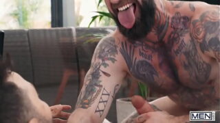 BROMO – Hot Dudes Troy Daniels And John Brachalli Play With Each Other’s Junks Until They Cum All Over Each Other