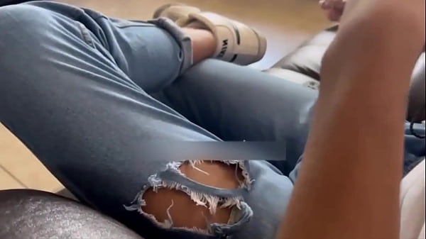My stepbrother gives me a blowjob while I play PlayStation