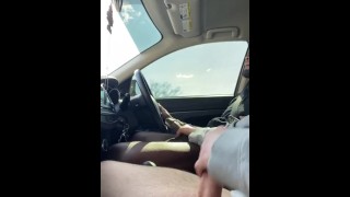 Jocks Do Public Highway Hand Jobs Till They Bust Their Huge Loads