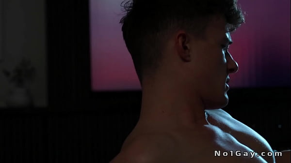 Midnight gay rimjob and anal sex between roommates