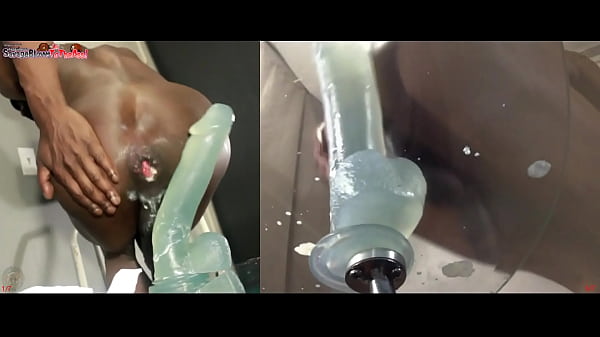TWO ANGLES 1&2| Huge Dildo Riding Balls Deep Ass Fucking Extreme Anal Twink