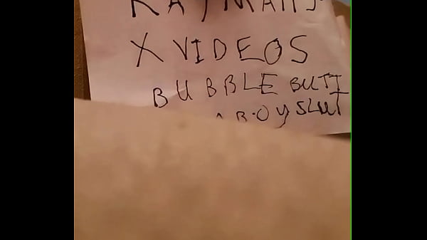 Verification video femboy slut