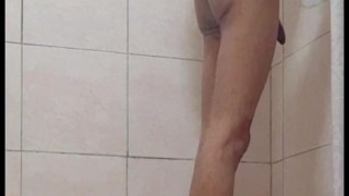 TAKING A SHOWER