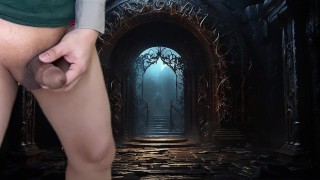 BDSM and edging fetish and desire of a hot handsome man was fulfilled by a taxi driver.