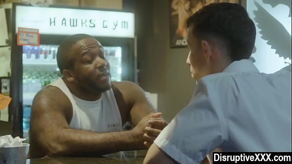 Desperate guy got a job as glory hole janitor