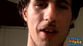 Deviant straight guys are fucking a pumpkin and masturbating