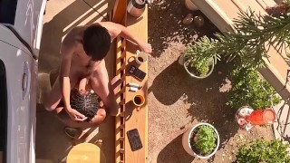 Dude sucks off straight whiteboy with big dick!