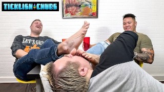 Matt Gives Ryder And Milus Slinger Some Foot Stimulations