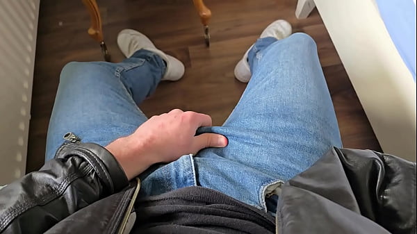 PhantomGentX in Leatherjacket with Hot Dirtytalk! Master Takes Jeans Off & Edges Big Cock to Brink