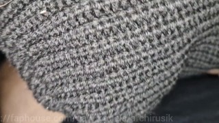 A trucker on the highway in women’s underpants decided to try himself again as a road slut completel