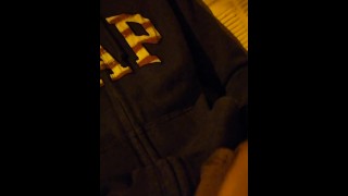 Jerking Off My Big Uncut Cock Outdoors With People Passing By. Public Cum.