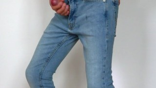 Muscular Twink In Tight Skinny Jeans Cums Hard /// Jordan Wilder