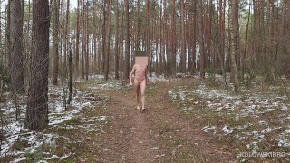 Perverted Exhibitionist: Walking Through the Woods in Winter (Small Penis) – KolowskiBRO