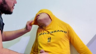 Young blonde is spanked and wedgie