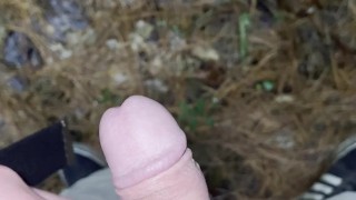 Stoner Guy with Tiny Dick Pissing Outdoors [POV]