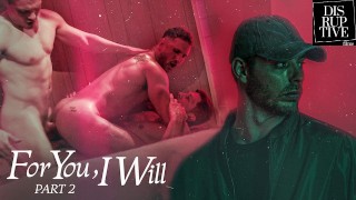 Carter Woods Follows Crush to Bathhouse & Watches Raunchy DP Threesome – Disruptive