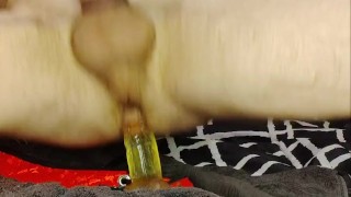 Close up POV dildo ride. Watch my big cock cum