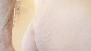 Found some time in the shower with my dildo