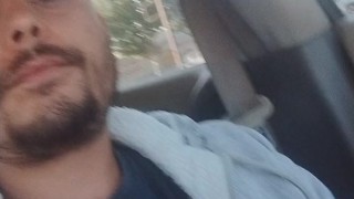 Jacking off Extremely public parking lot 💦🥵