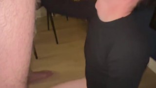 Straight Stepdaddy dominates his twink teen stepson master – slave blowjob big cock Polish gay socks